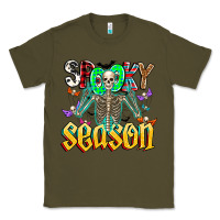 Army Green Spooky Season Classic Tee - CowhideDigitalArt