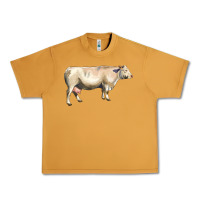 Peanut Butter charolais cattle Urban Heavy Tee - LillyAllenDesigns