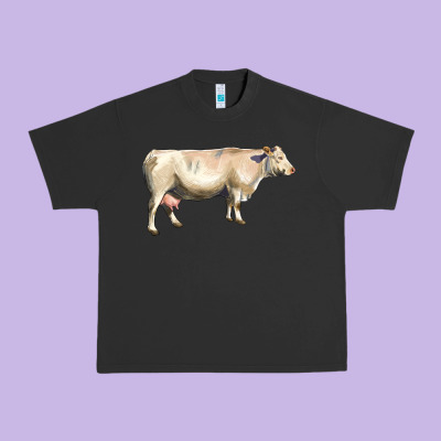 Charolais Cattle Urban Heavy Tee Designed By Lillyallendesigns