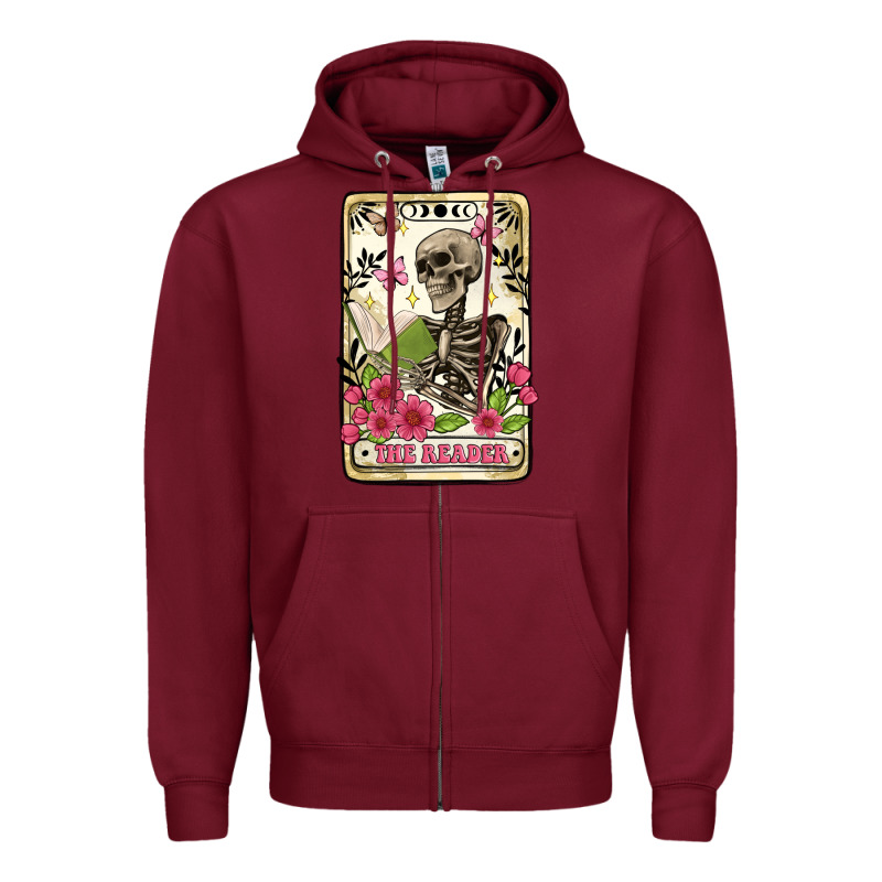 The Reader Tarot Card Zipper Hoodie by Artiststas | Teevron