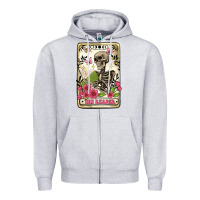 Heather Grey the reader tarot card Zipper Hoodie - Artiststas