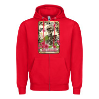 Red the reader tarot card Zipper Hoodie - Artiststas
