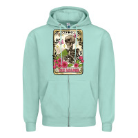 Seafoam the reader tarot card Zipper Hoodie - Artiststas