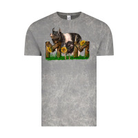 Cloud Rock Western Mom With Hampshire Pig And Baby Pig Vintage Tee - LillyAllenDesigns
