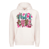 Pale Pink Find a cure Cancer Awareness Premium Hoodie - HowdyJamesFarm