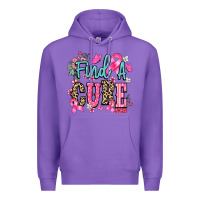 Purple Find a cure Cancer Awareness Premium Hoodie - HowdyJamesFarm