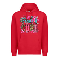 Red Find a cure Cancer Awareness Premium Hoodie - HowdyJamesFarm