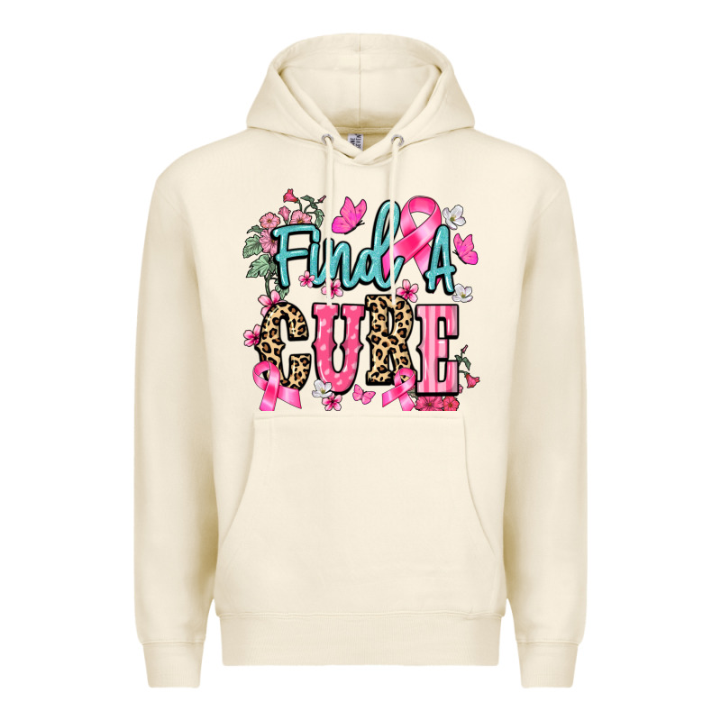 Find A Cure Cancer Awareness Premium Hoodie by HowdyJamesFarm | Teevron
