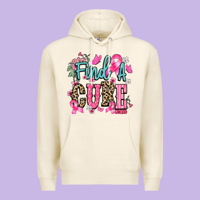 Find A Cure Cancer Awareness Premium Hoodie Designed By Howdyjamesfarm
