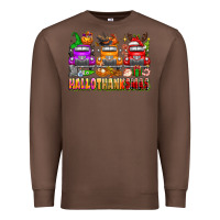 Chestnut Hallothanksmas trucks Premium Sweatshirt - texasbilliewilder