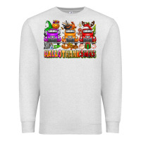 Oatmeal Heather Hallothanksmas trucks Premium Sweatshirt - texasbilliewilder