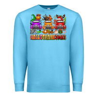 Ocean Blue Hallothanksmas trucks Premium Sweatshirt - texasbilliewilder