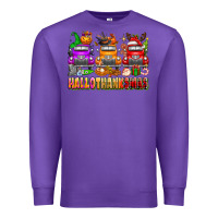 Purple Hallothanksmas trucks Premium Sweatshirt - texasbilliewilder