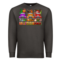 Smoke Hallothanksmas trucks Premium Sweatshirt - texasbilliewilder
