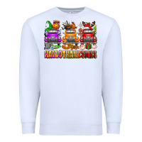 White Hallothanksmas trucks Premium Sweatshirt - texasbilliewilder