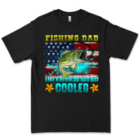 Black fishing dad like a regular dad but cooler Premium Tee - HRA Design Shop