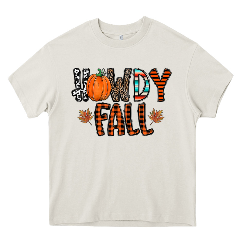 Howdy Fall Heavy Core Tee by CowhideDigitalArt | Teevron