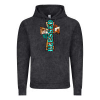 Vintage Black blessed cross Vintage Hoodie - BarkalooDesign