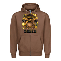 Chestnut birthday queen afro messy bun Zipper Hoodie - Artiststas
