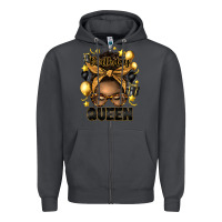 Smoke birthday queen afro messy bun Zipper Hoodie - Artiststas