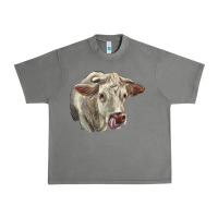 Tornado Charolais Cattle Face Urban Heavy Tee - LillyAllenDesigns