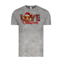 Cloud Rock love christmas highland cow and turquoise gemstone Vintage Tee - Jasminsmagicworld