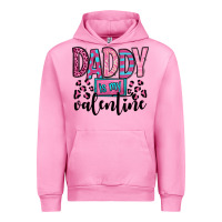 Fuchsia Pink daddy is my valentine Urban Hoodie - OliviaCreatesArt