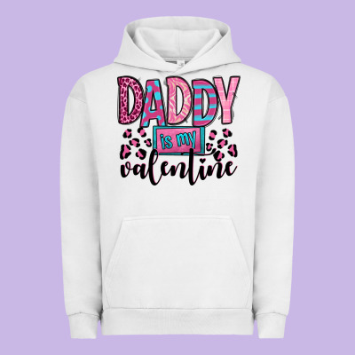 Daddy Is My Valentine Urban Hoodie Designed By Oliviacreatesart