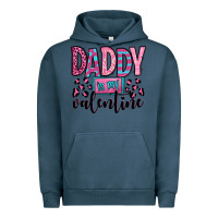 Pigment Midnight Navy daddy is my valentine Urban Hoodie - OliviaCreatesArt