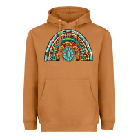 Meerkat Western Rainbow with Leopard and Gemstone Heavyweight Hoodie - texasbilliewilder