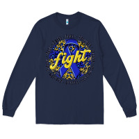 Navy fight colorectal cancer Long Sleeve Tee - NancyCooperArtShop