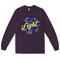 Plum fight colorectal cancer Long Sleeve Tee - NancyCooperArtShop