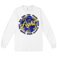 White fight colorectal cancer Long Sleeve Tee - NancyCooperArtShop