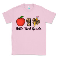 Bubblegum Pink hello first grade leopard 3200x2400 Classic Tee - AdoDesignShop
