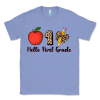 Colony Blue hello first grade leopard 3200x2400 Classic Tee - AdoDesignShop