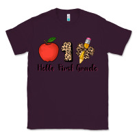 Plum hello first grade leopard 3200x2400 Classic Tee - AdoDesignShop