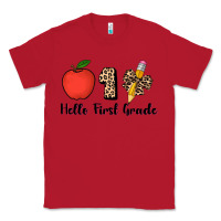 Red hello first grade leopard 3200x2400 Classic Tee - AdoDesignShop