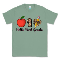 Sage hello first grade leopard 3200x2400 Classic Tee - AdoDesignShop