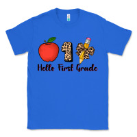 True Royal hello first grade leopard 3200x2400 Classic Tee - AdoDesignShop