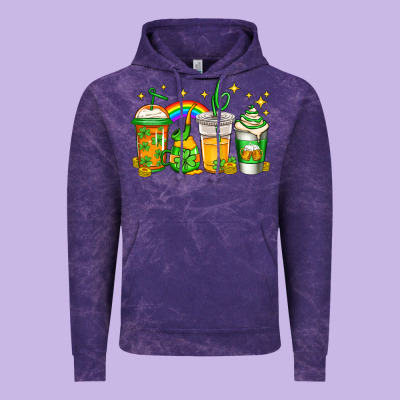 St Patricks Day Coffee Vintage Hoodie Designed By Jasminsmagicworld