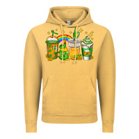 Vintage Mustard st patricks day coffee Vintage Hoodie - Jasminsmagicworld