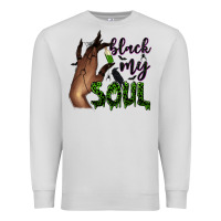 Dove Grey Black my soul Premium Sweatshirt - NancyCooperArtShop