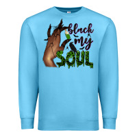 Ocean Blue Black my soul Premium Sweatshirt - NancyCooperArtShop