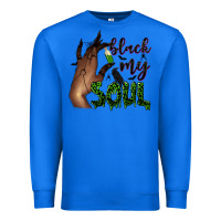 True Royal Black my soul Premium Sweatshirt - NancyCooperArtShop