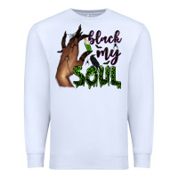 White Black my soul Premium Sweatshirt - NancyCooperArtShop