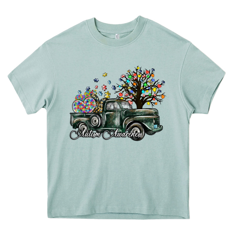 Autism Awareness Heavy Core Tee by SublimationCraftShop | Teevron