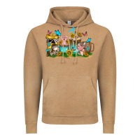 Vintage Camel farm cute animals with sunflower coffee cups Vintage Hoodie - NancyCooperArtShop