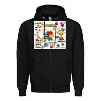 Black autism Zipper Hoodie - Artiststas