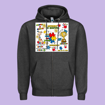 Autism Zipper Hoodie Designed By Artiststas