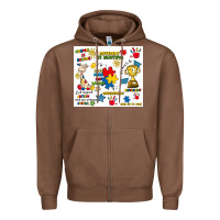 Chestnut autism Zipper Hoodie - Artiststas